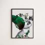 Imagem de Quadro Decorativo Rosto Mulher Com Asa 45x34cm - com vidro