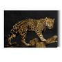 Imagem de Quadro Decorativo sala   LeoParaardo Arte Dourada  60x40 Quadro Quarto Hall Cozinha