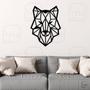 Imagem de Quadro Decorativo Sala Quarto Animal Lobo Mdf 6mm 60x45cm