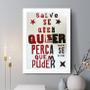 Imagem de Quadro Decorativo Salve-Se Quem Quiser 45X34Cm - Com Vidro