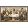 Imagem de Quadro Decorativo Santa Ceia Jesus Cristo Cerâmica 32 x 57cm