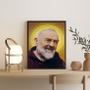 Imagem de Quadro Decorativo Santo Padre Pio 33x24cm - com vidro