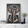 Imagem de Quadro Decorativo Senhor Elefante 33x24cm - com vidro