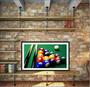 Imagem de Quadro Decorativo Sinuca Bilhar Salas De Jogos Com Moldura 1 metro x 60 cm TT03