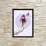 Imagem de Quadro Decorativo Sorvete Com Flores 45x34cm - com vidro