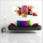 Imagem de Quadro Decorativo Sorvete Sorveterias Gourmet Restaurantes Decorações Salas 5 peças com Moldura