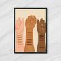 Imagem de Quadro Decorativo Stop Racism 45x34cm