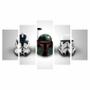 Imagem de Quadro Decorativo Stormtrooper Star Wars 5 Peças 114x65cm