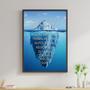 Imagem de Quadro Decorativo Sucesso E Noites Em Claro - Iceberg 34x23