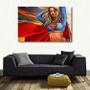 Imagem de Quadro decorativo Super Girl Artístico com Tela de Tecido