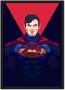Imagem de Quadro Decorativo Superman Heróis Geek Decorações Com Moldura G05