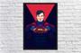 Imagem de Quadro Decorativo Superman Heróis Geek Decorações Com Moldura G05