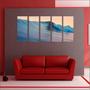 Imagem de Quadro Decorativo Surf Surfista Mar Praia Onda Mosaico Com 5 Peças GG3