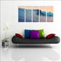 Imagem de Quadro Decorativo Surf Surfista Mar Praia Onda Mosaico Com 5 Peças GG3