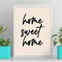 Imagem de Quadro Decorativo Sweet Home 24X18Cm - Com Vidro Branca