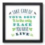 Imagem de Quadro Decorativo - Take Care - 33cm x 33cm - 050qdrp