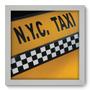 Imagem de Quadro Decorativo - Taxi - 22cm x 22cm - 019qdmb