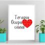 Imagem de Quadro Decorativo Terapia Ocupacional 24x18cm