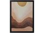 Imagem de Quadro Decorativo Terracota Sol Abstrato 35x47cm