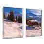 Imagem de Quadro Decorativo Textura CX Alta 2 un 40x60 Casa na Neve