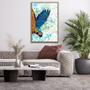 Imagem de Quadro Decorativo Textura CX Alta Arara Azul 1 pç 40x60