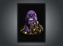 Imagem de Quadro Decorativo Thanos Nerd Geek Super Heróis Decorações Com Moldura G01