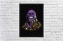 Imagem de Quadro Decorativo Thanos Nerd Geek Super Heróis Decorações Com Moldura G01