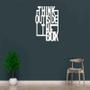 Imagem de Quadro Decorativo Think Outside The Box 3Mm Vazado - Mdf