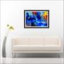 Imagem de Quadro Decorativo Tons Azul Abstrato Salas Decoração