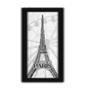 Imagem de Quadro decorativo torre eiffel paris 60cm frases frança moldura canvas sala escritório consultório lavabo