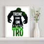 Imagem de Quadro Decorativo Treine Como Um Monstro 45x34cm - com vidro