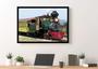 Imagem de Quadro Decorativo Trem Locomotiva Máquinas Paisagem Salas Quartos Escritórios Com Moldura RC052