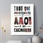 Imagem de Quadro Decorativo Tudo Que Precisamos É 24X18Cm - Com Vidro