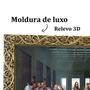 Imagem de Quadro Decorativo Ultima Santa Ceia Religioso Jesus Moldura em Resina com Vidro