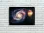 Imagem de Quadro Decorativo Universo Planetas Galáxias Via Láctea Salas Quartos Com Moldura RC010