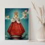 Imagem de Quadro Decorativo Vintage Menino Jesus De Praga 24X18Cm