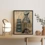 Imagem de Quadro Decorativo Vintage Moda Fotografia Manequim 33X24Cm