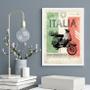 Imagem de Quadro Decorativo Vintage Vespa Itália 33x24cm - com vidro