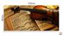 Imagem de Quadro Decorativo Violino Sala Mosaicoem Tecido Canvas 130x60