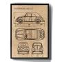 Imagem de Quadro Decorativo Volkswagen Beetle Carro Desenho