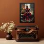 Imagem de Quadro Decorativo Xangô Com Leão 33x24cm - com vidro