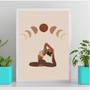 Imagem de Quadro Decorativo Yoga Boho 24x18cm - com vidro