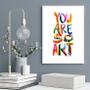 Imagem de Quadro Decorativo You Are So Art 24X18Cm - Com Vidro