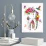 Imagem de Quadro Dente Com Flores- Odontologia 24x18cm - com vidro
