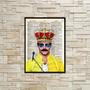Imagem de Quadro Desenho Freddie Mercury Queen 45x34cm