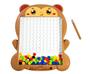 Imagem de Quadro Desenho Magnetico DM Toys Modelo Macaco Placa com Caneta e Cartelas Coloridas Brinquedo