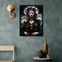 Imagem de Quadro Deusa Hekate Com Lobos 24X18Cm - Com Vidro