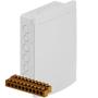 Imagem de Quadro Distribuição Embutir Disjuntores 12/16 Com Barramento PVC Branco Instalações Elétricas Tigre