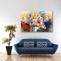 Imagem de Quadro Dragon Ball Sayajins decorativo Tela em Tecido