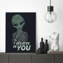 Imagem de Quadro E.T I Believe In You 24X18Cm - Com Vidro